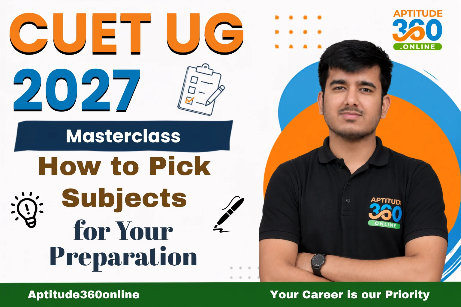 Masterclass: How to Pick Subjects for Your CUET-UG 2027 Preparation