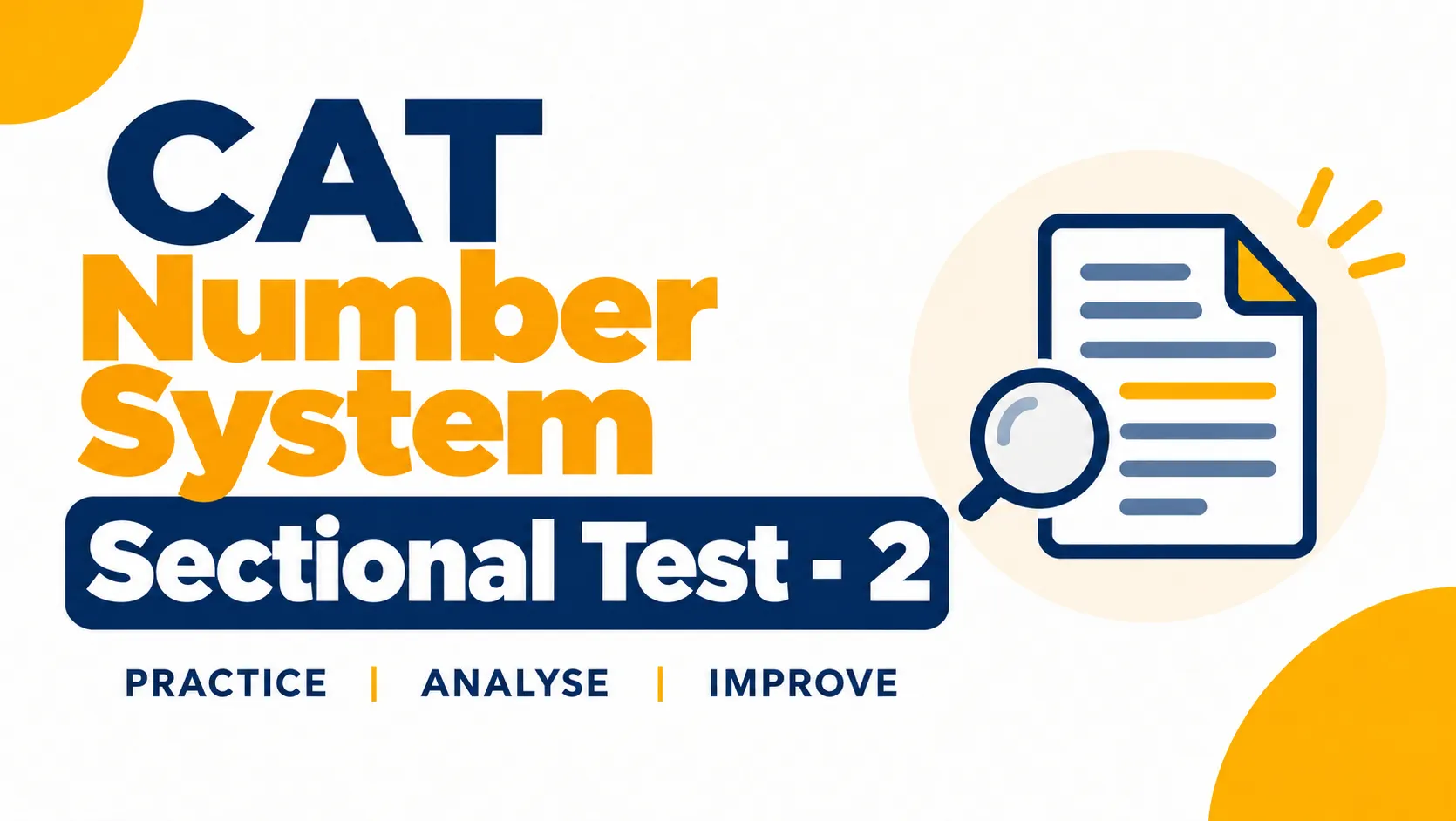 CAT Number System Sectional Test - 2